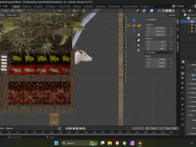 Tongkonan House Indonesian Torajan Traditional House in Sulawesi Low-poly 3D model