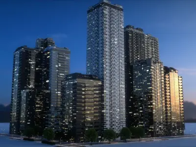 City Block Type B31 3D model