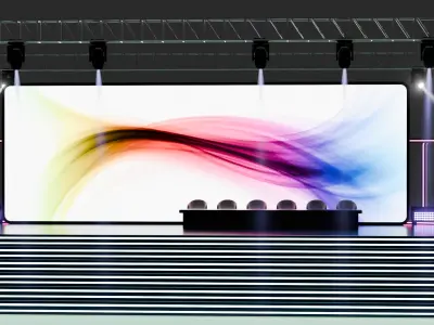 Entertainment Event or Corporate Conference Stage 3D model