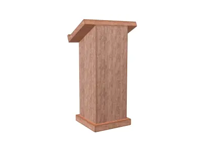 Lectern v1 002 Low-poly 3D model