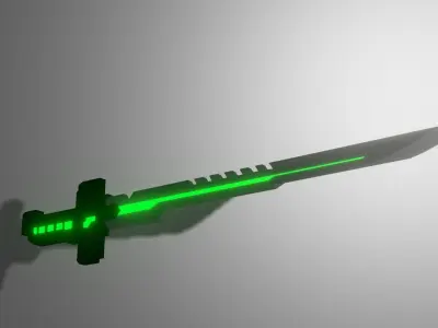 Sword with lights Free 3D model