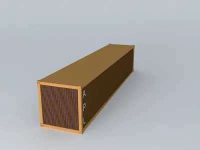 Old and abandoned container Free 3D model
