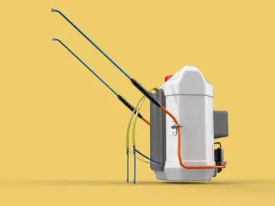 DIY ELECTRIC SPRAYER KNAPSACK JERRYCAN TANK PUMP BATTERY POWERED 3D model