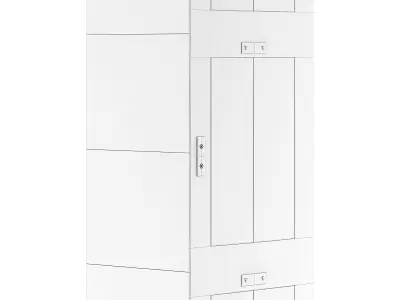 Metal Elevator 3D Model 3D model