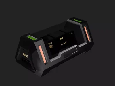 SCI-FI BOX Low-poly 3D model