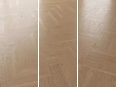 Parquet Oak Natural Brushed set 4 3D model