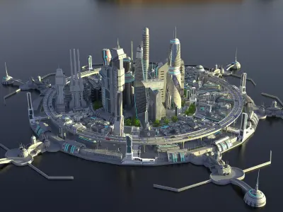  futuristic city 