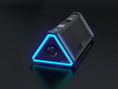 Sci Fi Box v5 Low-poly 3D model