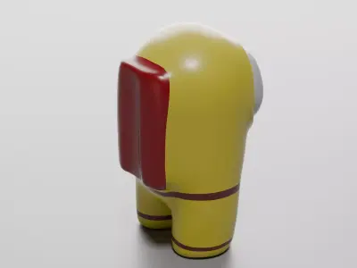 Among Us Character Lowpoly Low-poly 3D model