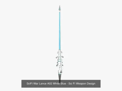 10 SciFi War Lances A Collection - Sci Fi Weapon Design 3D Model Pack