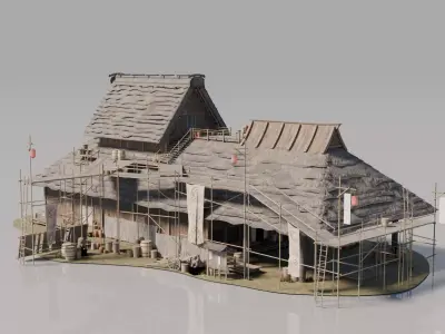 Traditional Japanese House 6 3D model