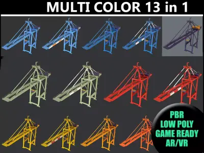 PBR Quayside Container Crane - Multi Color Pack