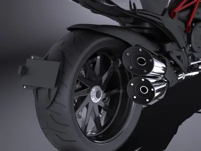 Ducati Diavel Carbon 2015 VRAY 3D model