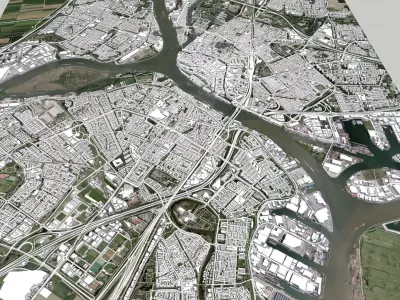 Cityscape Dordrecht Netherlands 3D model