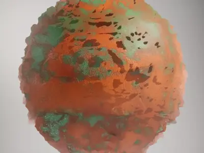 Copper Oxidized Metallic Texture