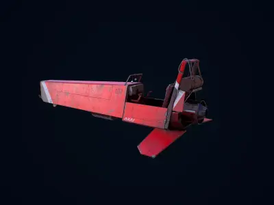 Sci Fi Hover Vehicle Low-poly 3D model