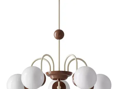 Pilot Chandelier 5 heads 3D model