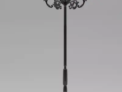 Park Street Light Lamp 3D model