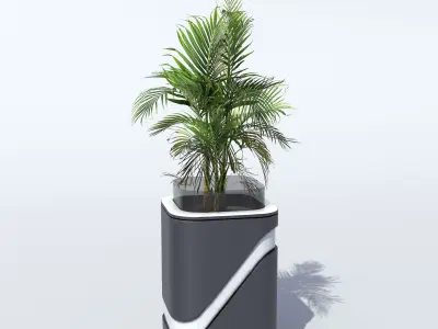 Modern Vase PBR Low-poly 3D model