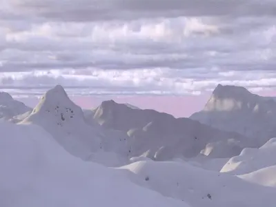 THE ALPS WINTER LANDSCAPE 2024 3D model