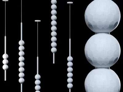 Hanging ceiling lamp JILLIAN Lampatron 3D model