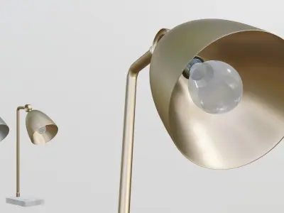 modern desk lamp Low-poly 3D model purchase