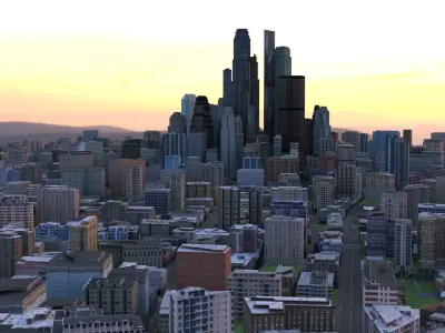 City 56 Low-poly 3D model