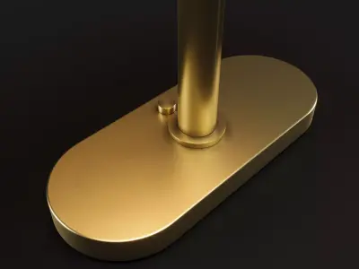 AKTERSPRING Table Lamp Opal Glass and Brass Ikea 3D model