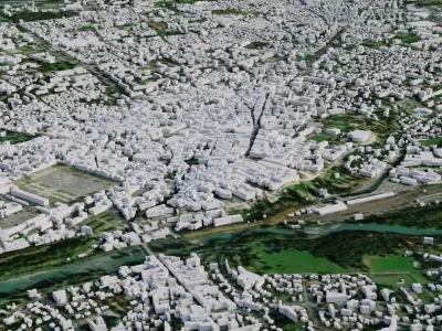 Pau - France 3D model