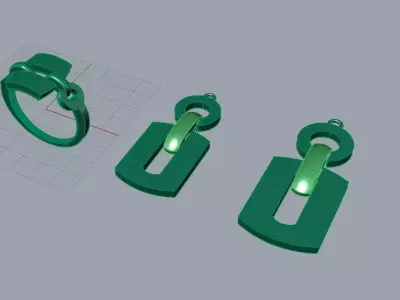 Light mini set without stones 3D print model