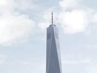 Freedom Tower Low-poly 3D model