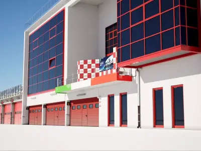 Imola Racetrack Office Building  3D model