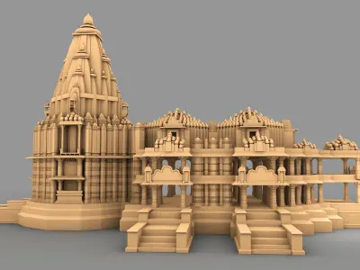 Somnath Temple 3D print model