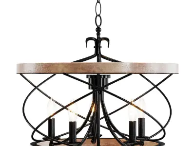Ambrose 5 Chandelier Light by Laurel Foundry 3D model