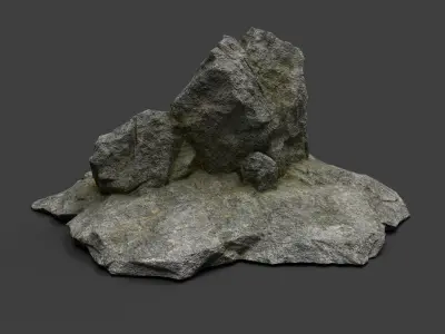 Rock 3-10 Low-poly 3D model