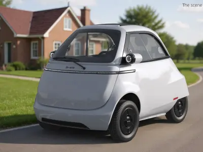  Microlino Urban Electric Microcar White 