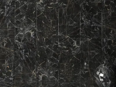 Wall Tiles Museum Laurent Black 60x120 Set 1 Texture