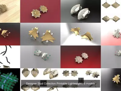 Designer Stud Collection Printable Lightweight 3D Model Pack