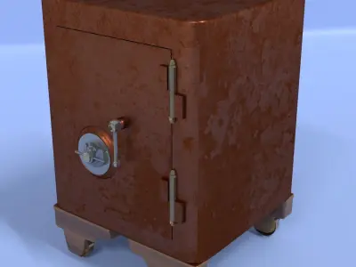 Antique Safe 3D model