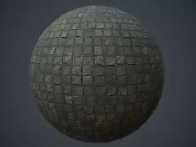 Stone Floor 04 PBR Tile Texture