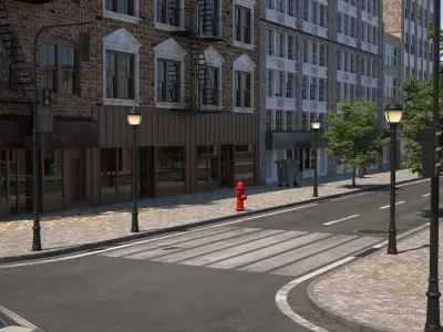 City street 3D model purchase