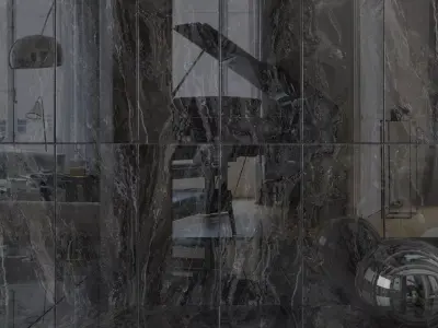 Wall Tiles Museum Orobico Dark 60x120 Set 2 Texture