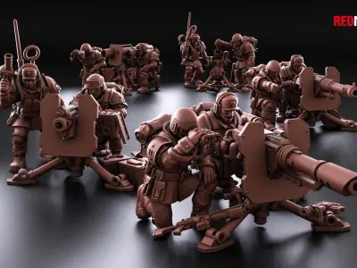 Shock Troops - Heavy Support Squad of the Imperial Force  3D print model