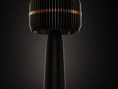 lamshade set 02 Low-poly 3D model