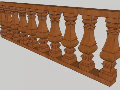 Baluster 3D Model Download 3D model Sketchup 3D model 3D model