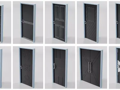 Doors Bundle CG1 3D model