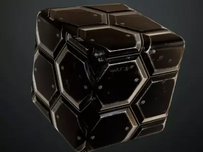 Light Sci-Fi Armored Diamond Plate Panel PBR SEAMLESS Texture