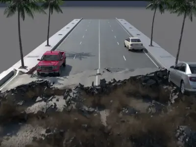 2012 Quake FX Thinking Particles Destruction Project Files Low-poly 3D model