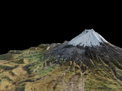 Cotopaxi Volcano 3d model terrain 3D model
