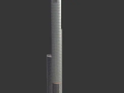Burj Khalifa Low-poly 3D model